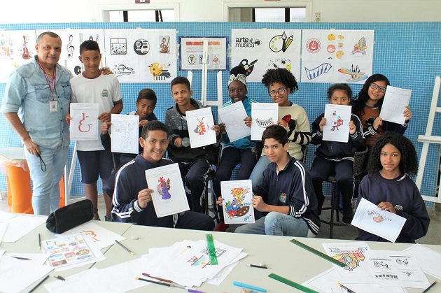 Alunos do “Música e Arte ao Ar Livre” participam de concurso para eleger logo do projeto