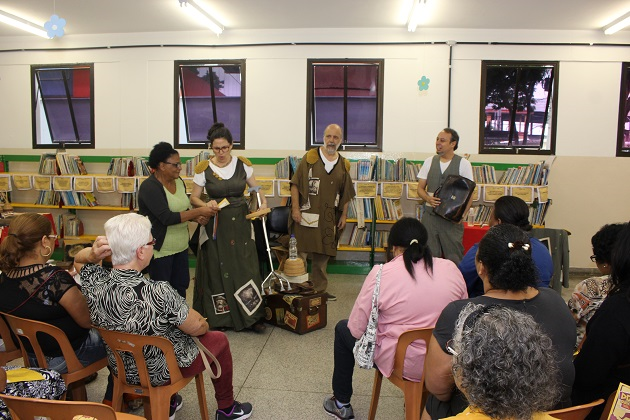 Biblioteca João Galdino foi palco para “Dom Quixote” e imaginação 