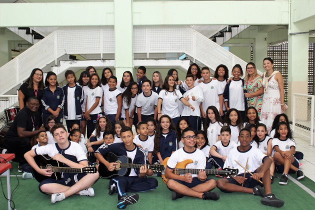 Alunos da escola Gilberto Florêncio criam música em homenagem ao aniversário de Barueri